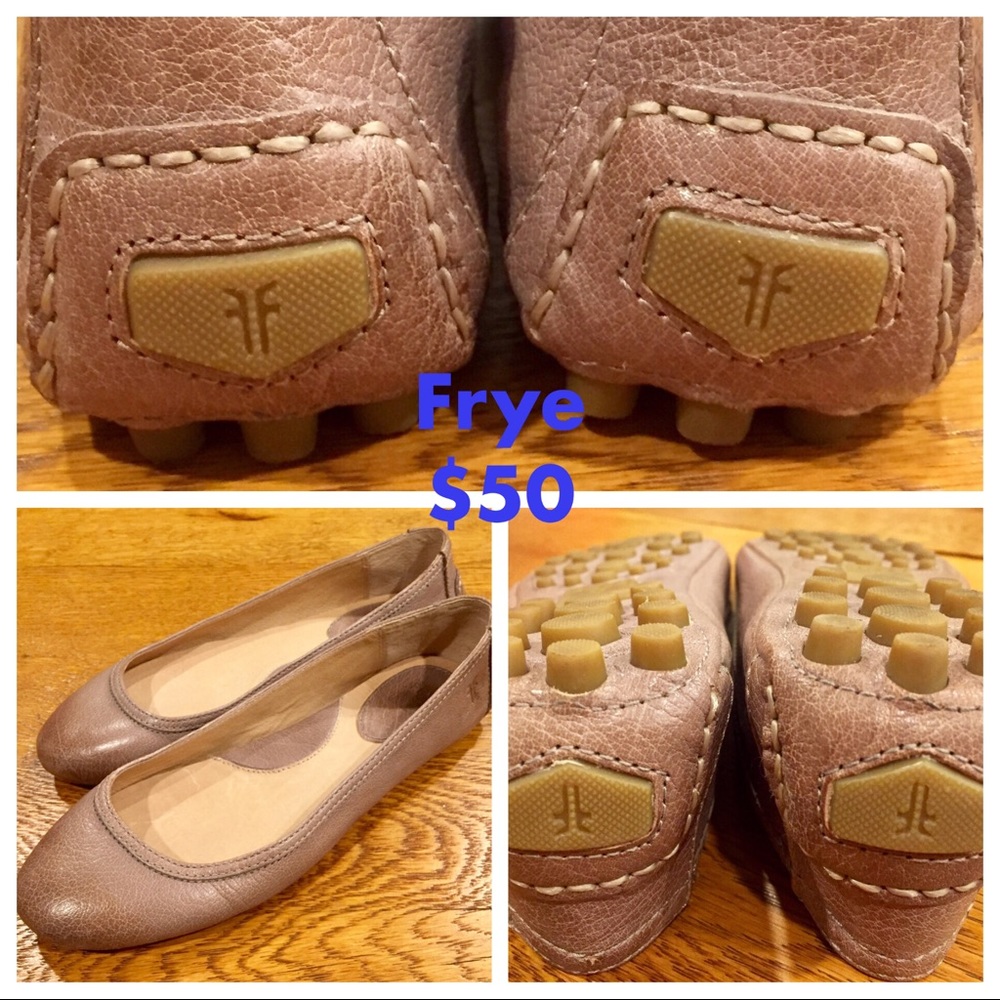 Frye driving flats! Worn twice!